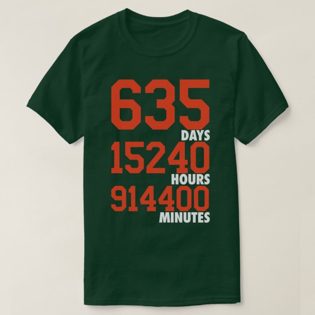 635 dagar OrangeWhite T Shirt (Design framsida)