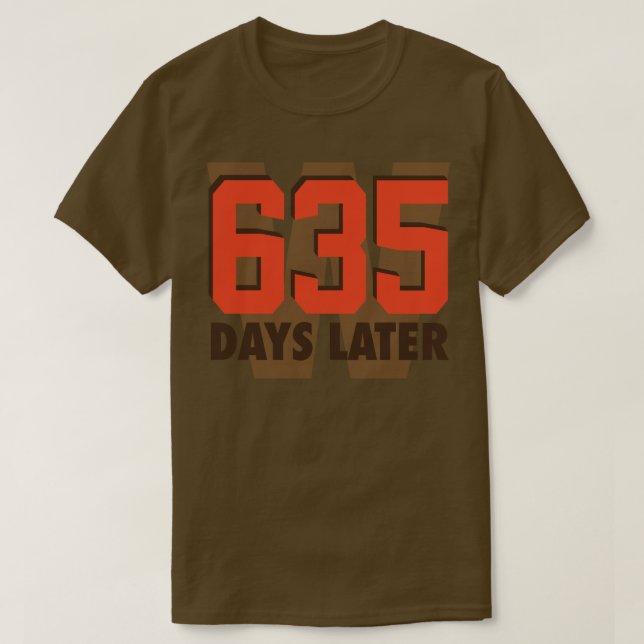 635 dagar senare BrownOrange T Shirt (Design framsida)