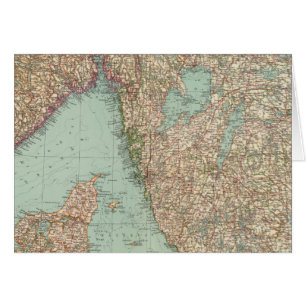 6364 Sverige, södra Norgen Hälsningskort