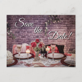 6371-Brud och Brudgum Bröllopsbord Vykort