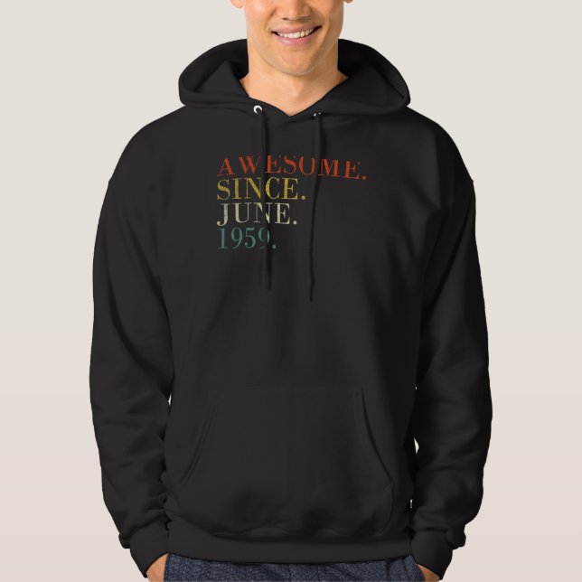 63 Ålderjuni 1959 Hoodie (Framsida)