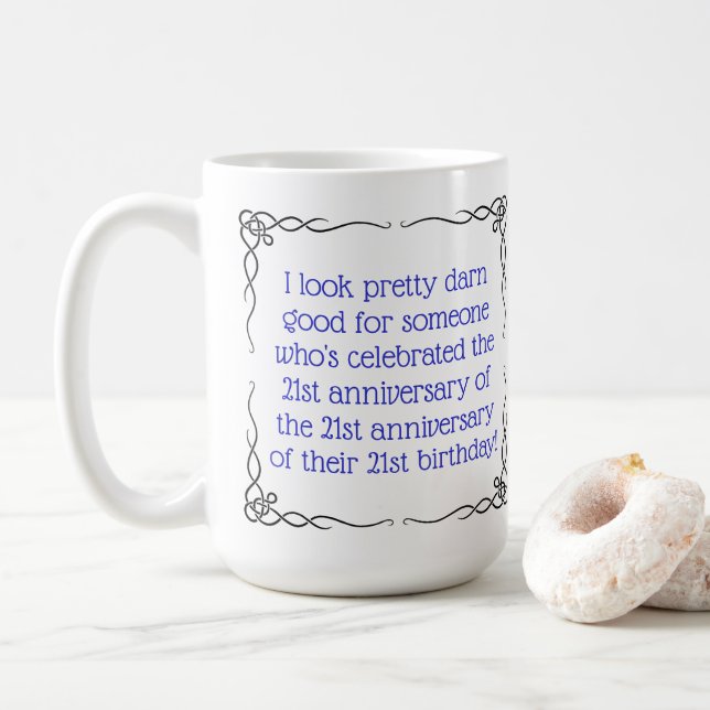 63 år eller äldre kaffemugg (Med munk)