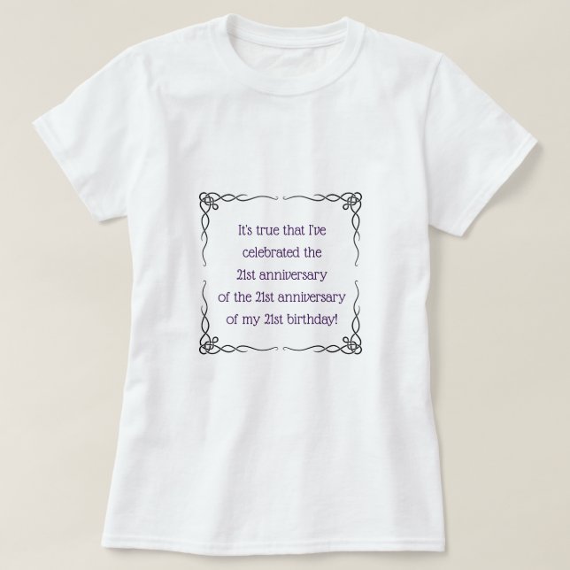 63 år eller äldre t shirt (Design framsida)
