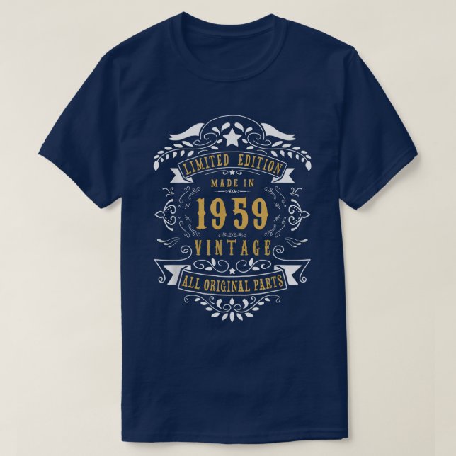 63 år gammal 63:e födelsedagen, född 1959 Manar W T Shirt (Design framsida)