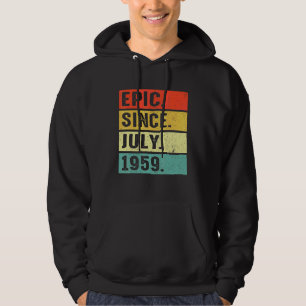63 år gammal epidemi sedan juli 1959 63:e födelsed hoodie