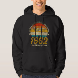 63-åriga 1962 års Retro Fantastisk 63:e födelsedag Hoodie