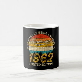 63-åriga 1962 års Retro Fantastisk 63:e födelsedag Kaffemugg