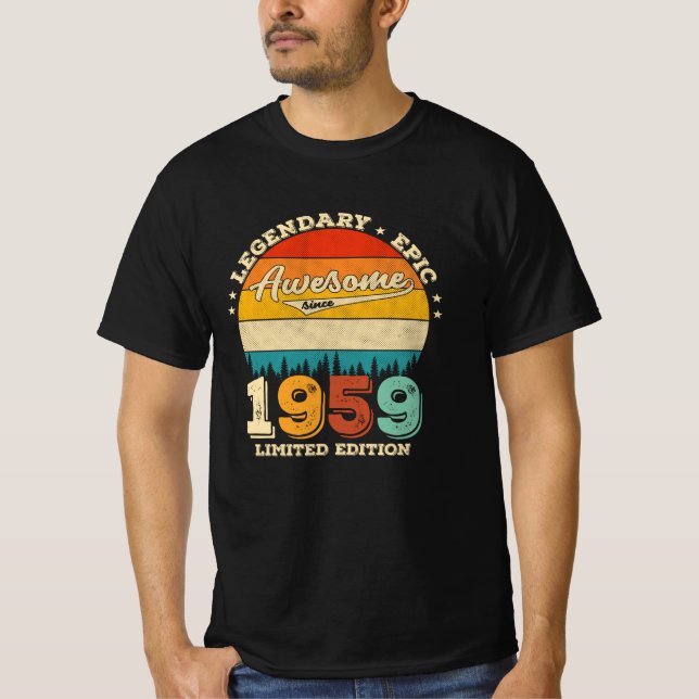 63-åriga Fantastisk sedan 1959 63:e födelsedagspre T Shirt (Framsida)
