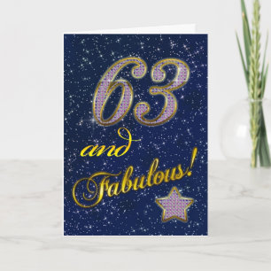 63-årsdagen för någon Fabulous Kort