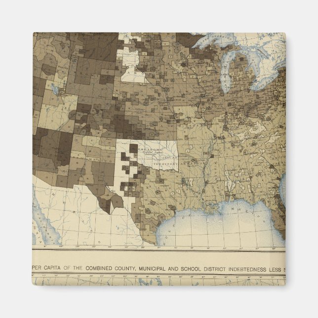 63 Beskattning, skuldsättning 1890 Magnet (Framsidan)