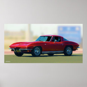 '63 CORVETTE AFFISCH