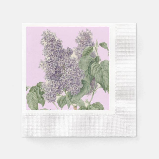 63:e årsdagen Lilac Pappersservett (Framsidan)