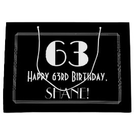 63:e födelsedagen: Art Deco Inspired Stil "63", Na