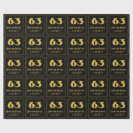 63:e födelsedagen - Art Deco Inspired Titta "63" o Presentpapper