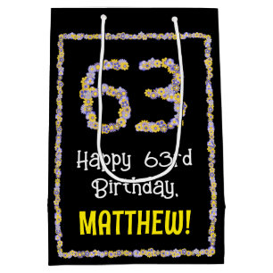 63:e födelsedagen: Blommigt Flowers Number, eget n