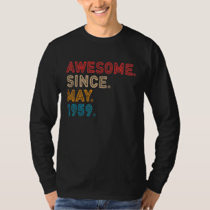 63:e födelsedagen Fantastisk sedan maj 1959 63 år T Shirt