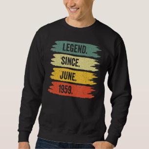 63: e födelsedagens retro- Vintage- legender födde Lång Ärmad Tröja