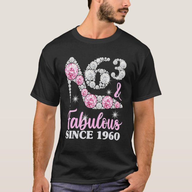 63:e födelsedagskalkyl för kvinnor, 63:e och Fabul T Shirt (Framsida)
