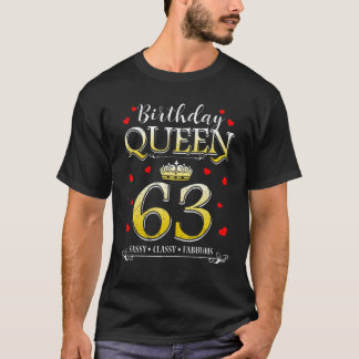 63 & Fabulous 63 Years 63th Birthday for Women T Shirt