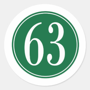#63-Gröntens cirkel Runt Klistermärke