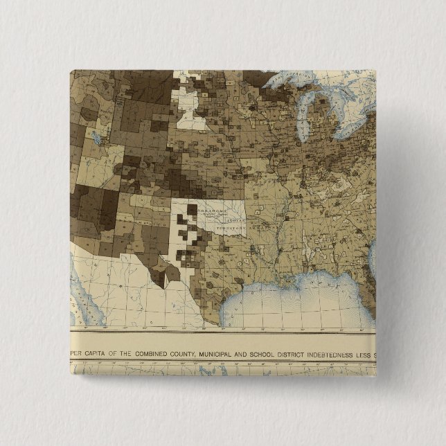 63 Skatter, skulder 1890 Knapp (Framsida)