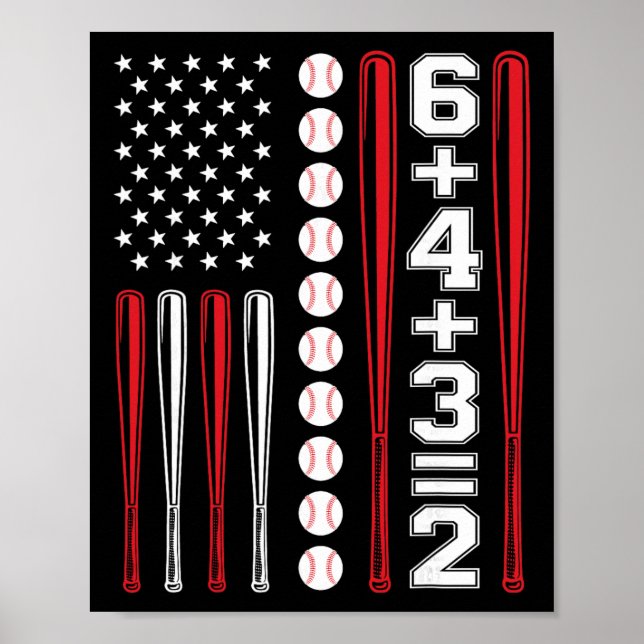643 Sälj Math Player Pitcher Pojkar Rolig Amerikan Poster (Framsidan)