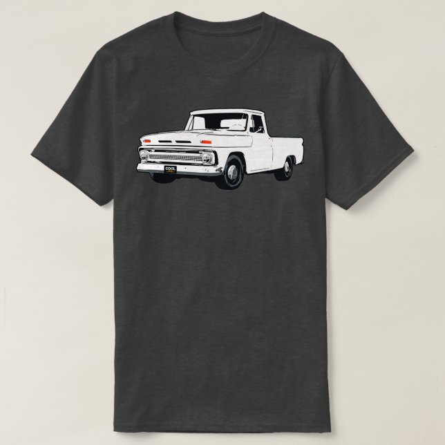6466 Vita C Lastbil T Shirt (Design framsida)