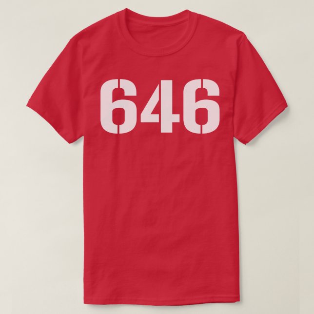 646 Vit text T Shirt (Design framsida)
