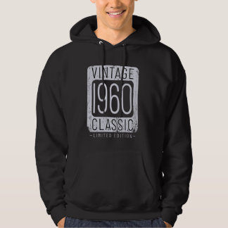 64 år gammal Vintage 1960 64:e födelsedagens Dekor Hoodie