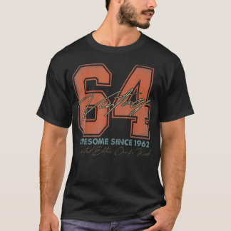 64 år gammal vintage 1962 limited edition 64:e t shirt