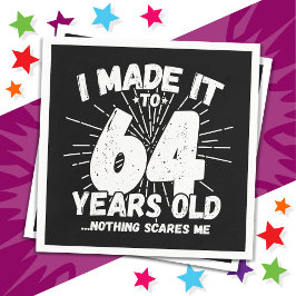 64 år gammalt sarkastiskt minne funny 64:e födelse pappersservett