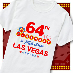 64-årsfirande Las Vegas välkomstskylt Party Squad T Shirt