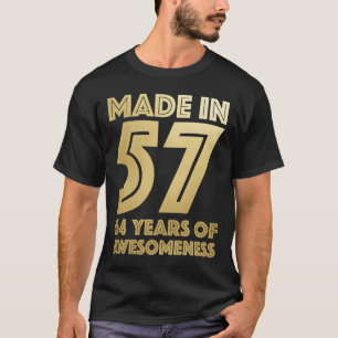 64:e födelsedag Man Age Woman 64 år Gammussla T Shirt