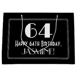 64:e födelsedagen: Art Deco Inspired Stil "64", Na
