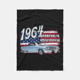 64 Impala Lowrider Ss 4:e juli Amerika Fleecefilt