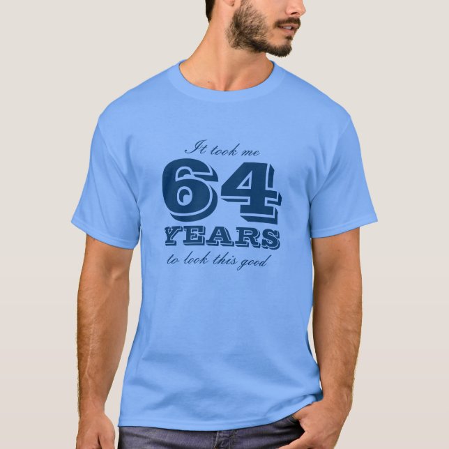 64th År för skjorta | Personalizable för T-shirt (Framsida)