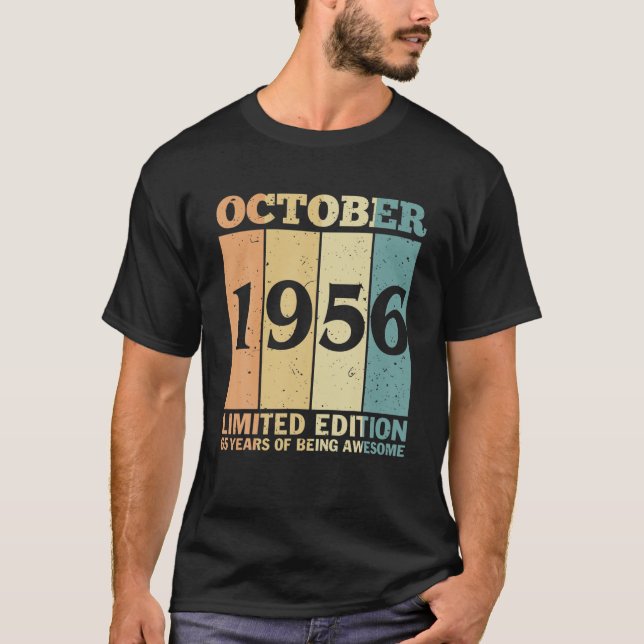 65 år av Begränsad utgåva från oktober 1956 T Shirt (Framsida)