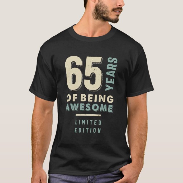 65 år av Fantastisk - 65ens födelsedag T Shirt (Framsida)