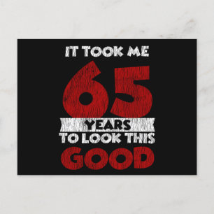 65 år gammal Bday tog mig att titta på Bra 65e Bir Vykort