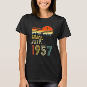 65 år gammal fantastisk sedan juli 1957 65-årsdag t shirt