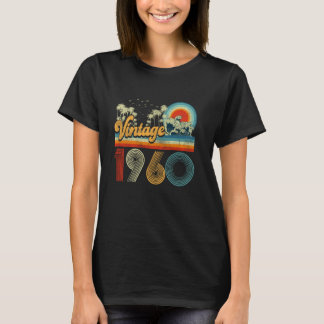 65 år gammal Vintage 1960 65e födelsedag R T Shirt