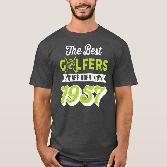 65-årig Golfing Golfing-65e 1957 T Shirt (Framsida)