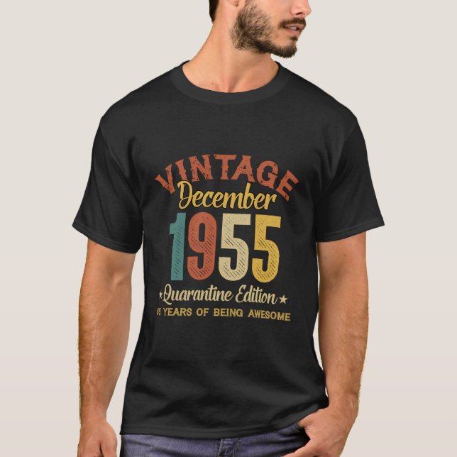 65 års 65e av gamla gåvor från födelsedagspresent  t shirt (Framsida)