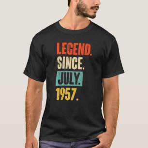 65 års ålder sedan juli 1957 65e födelsedag t shirt