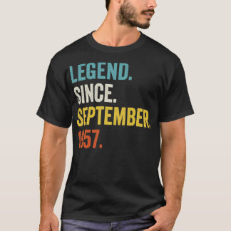 65 års ålder sedan september 1957 65e Birt T Shirt
