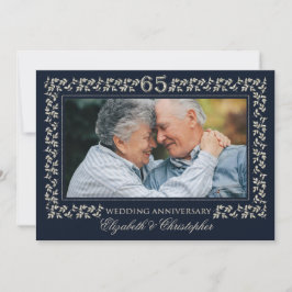 65-års bröllopsfest | Anpassad bild Inbjudningar