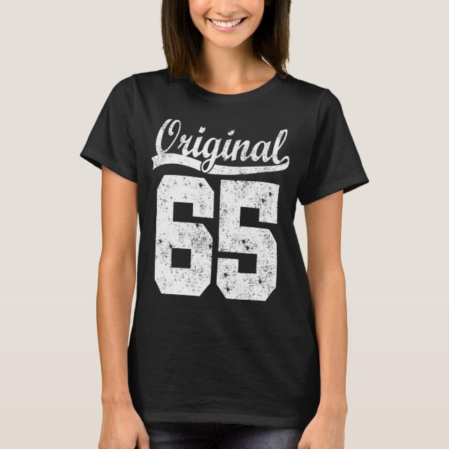 65 born gift  t shirt (Framsida)