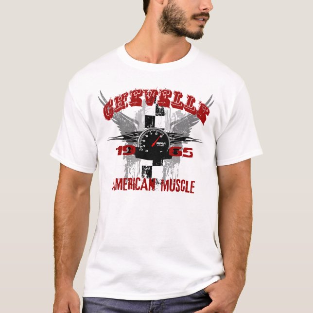 65 Chevelle grafiska utslagsplatser Tee (Framsida)