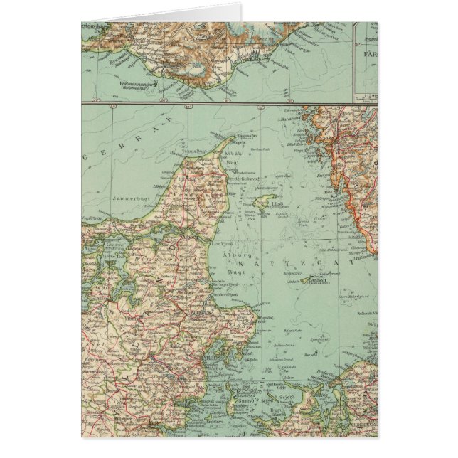 65 Danmark, Islandet Hälsningskort (Framsidan)