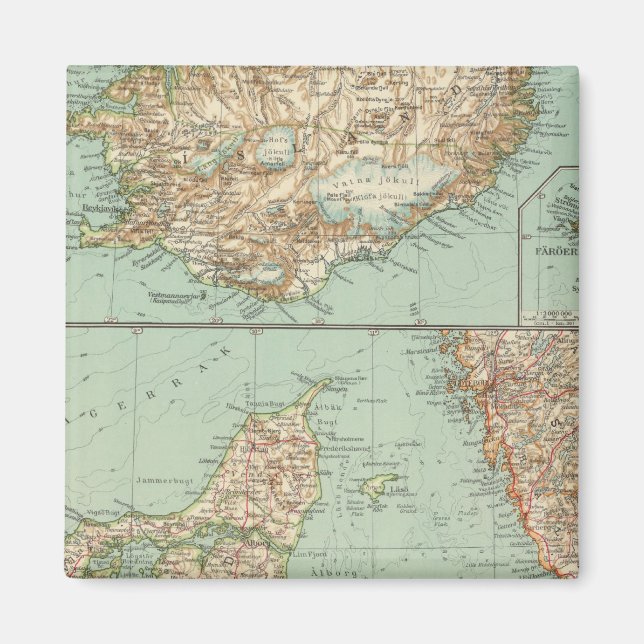 65 Danmark, Islandet Magnet (Framsidan)